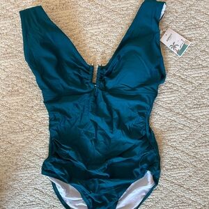Teal Kids One Piece Swimsuit